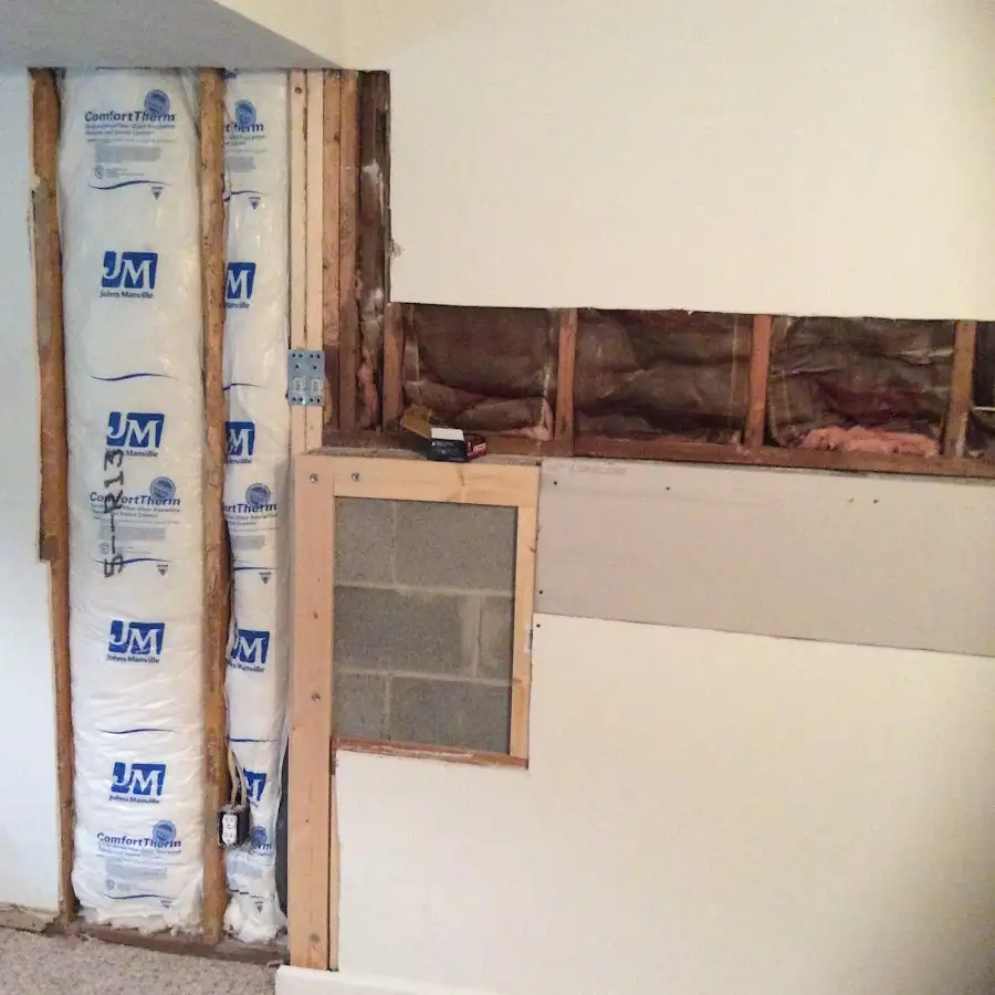 Wall insulation replacement during Contents Cleaning & Restoration in Long Beach